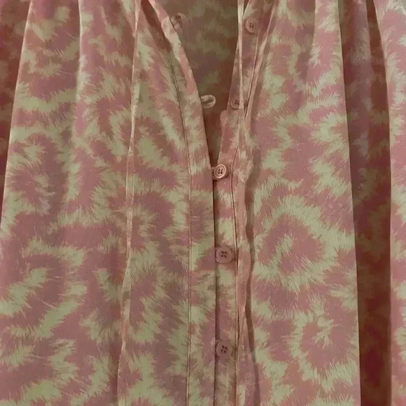 Ladies pink & white TOPSHOP blouse size 2 - Picture 3 of 15
